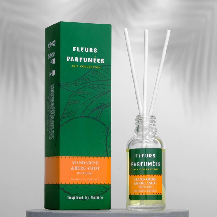 

Аромадиффузор Fleurs, 30 мл, MANDARINE & BERGAMOT