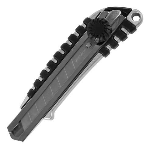 

Нож канцелярский BRAUBERG "Metallic", 18мм, арт. 237159 - (3 шт.)