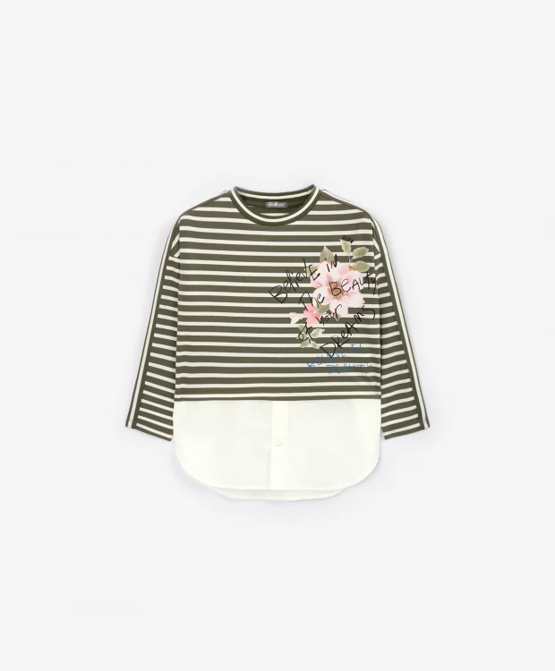 Лонгслив детский Gulliver 22302GMC1201, мультицвет, 116