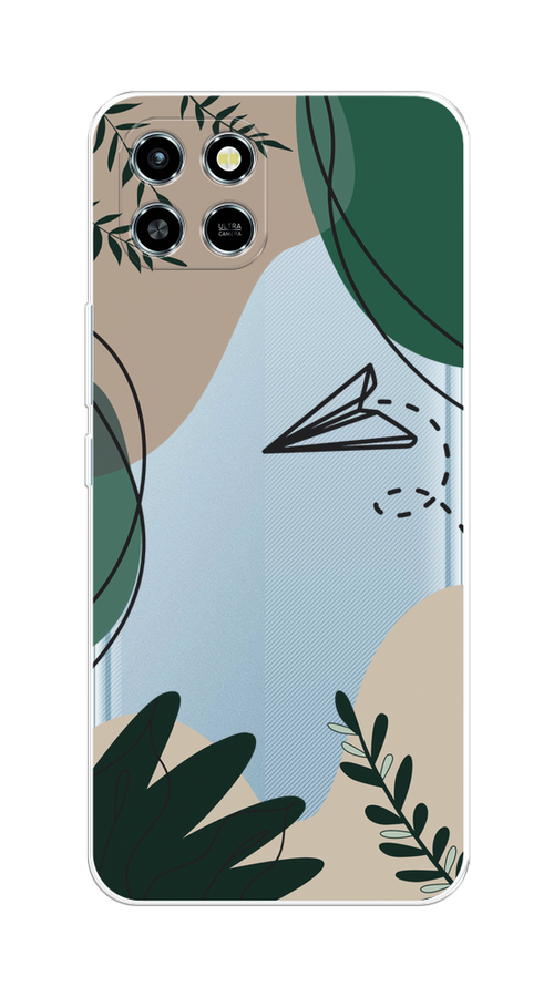 

Чехол на Infinix Smart 6 HD "Secret Garden", Зеленый;бежевый;черный, 3101650-1
