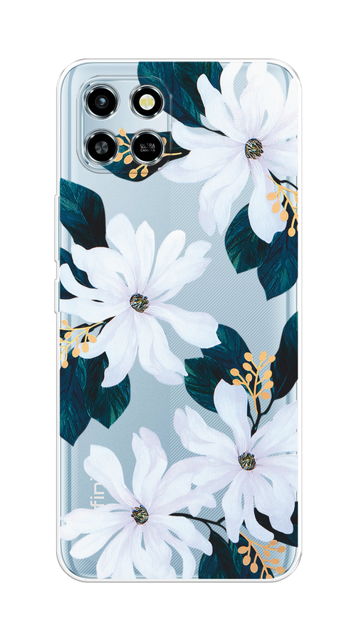 

Чехол на Infinix Smart 6 HD "Delilah Flower", Зеленый;белый, 3101650-1