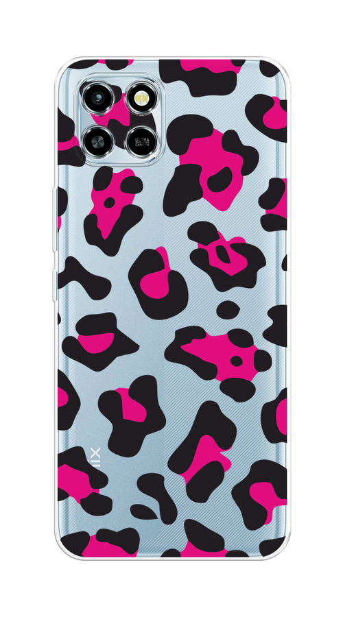

Чехол на Infinix Smart 6 HD "Pink cow spots", Черный;розовый, 3101650-1