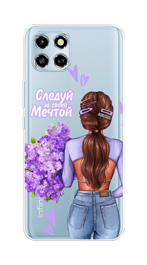 

Чехол на Infinix Smart 6 HD "Следуй за своей мечтой", Фиолетовый;коричневый, 3101650-1