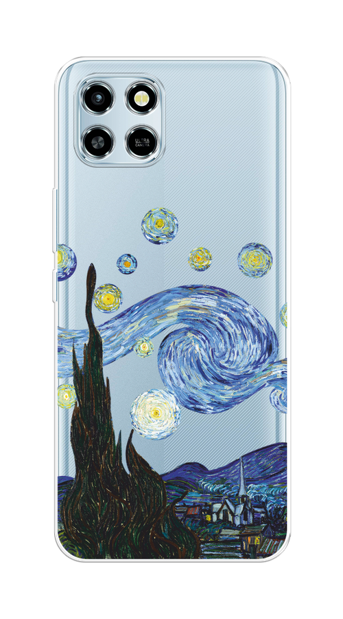 

Чехол на Infinix Smart 6 HD "Ночь Ван Гога", Голубой;синий;черный, 3101650-1