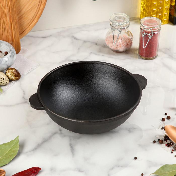 

Сковорода чугунная WOK "ХОРЕКА", 180х63 мм, 1.1 л, ТМ BRIZOLL