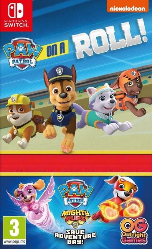 Игра PAW Patrol: On a Roll + Mighty Pups Save Adventure Bay (NS, на иностранном языке)