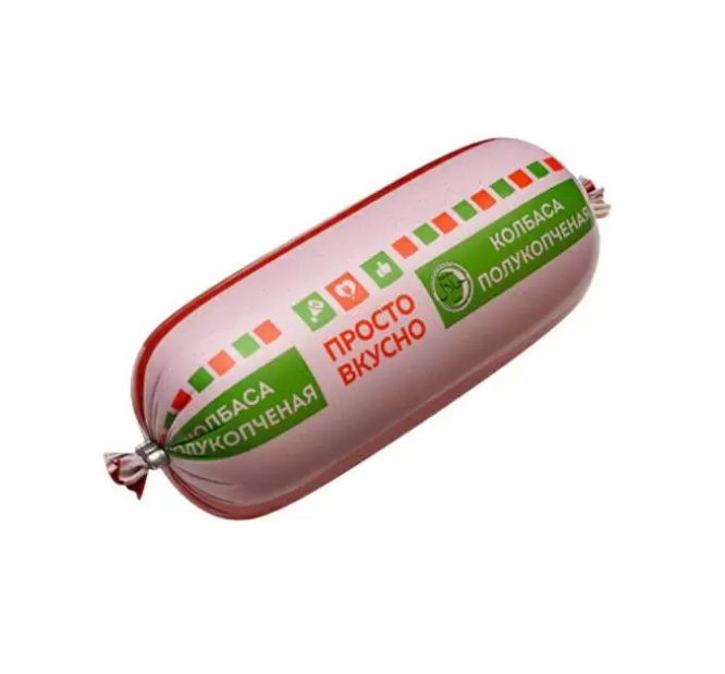 

Колбаса полукопченая Просто вкусно 400 г