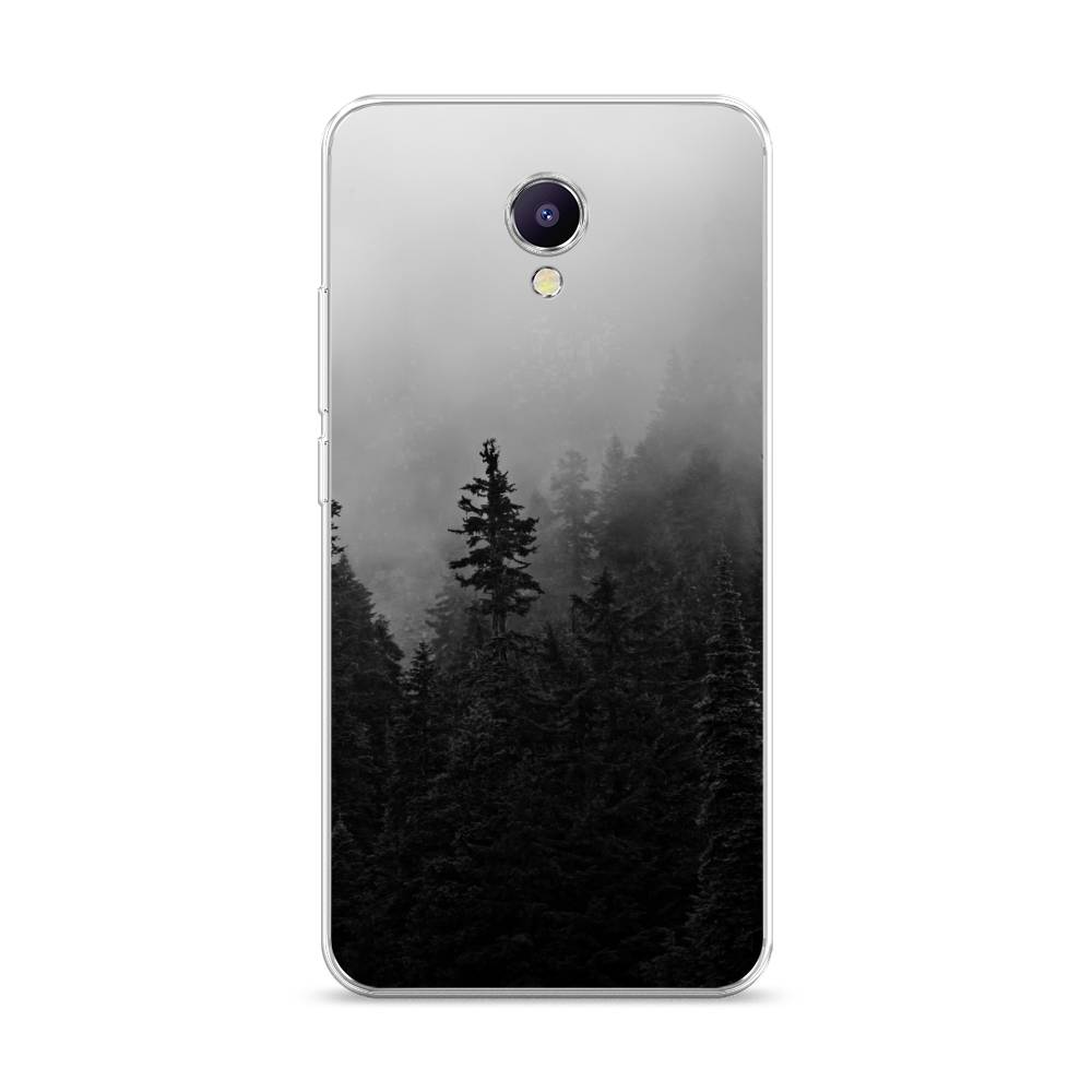 

Чехол на Meizu M5 Note "Туманный лес", Серый;черный, 71650-2