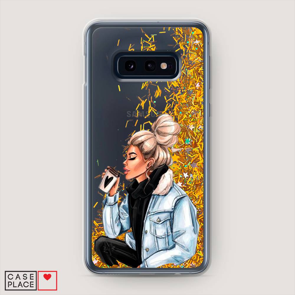 

Жидкий чехол с блестками "Cute girl" на Samsung Galaxy S10E, 27290-1