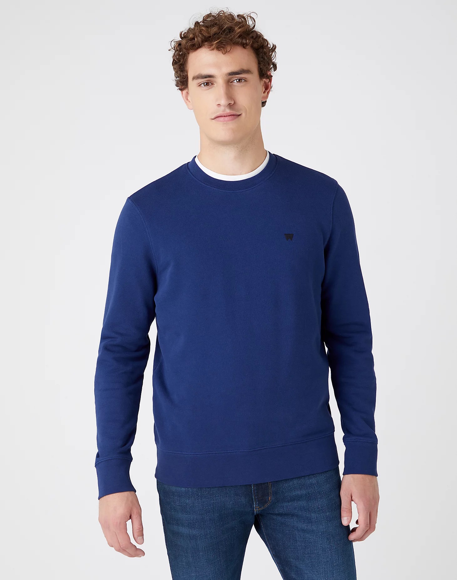 

Свитшот мужской Wrangler W6G3HYX9I синий L, W6G3HYX9I