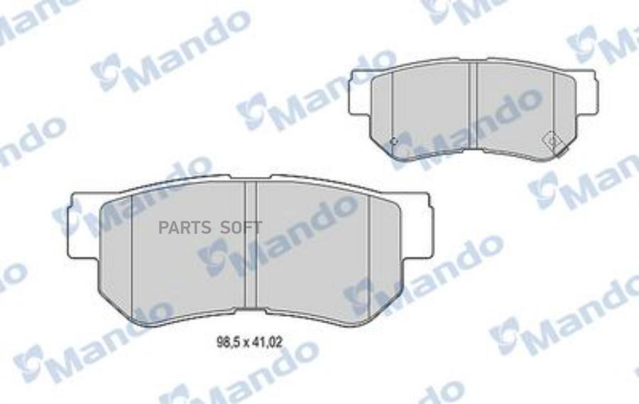 

Колодки HYUNDAI TUCSON JM,SONATA EF -2001,SONATA NF 2004 1шт MANDO MBF015202