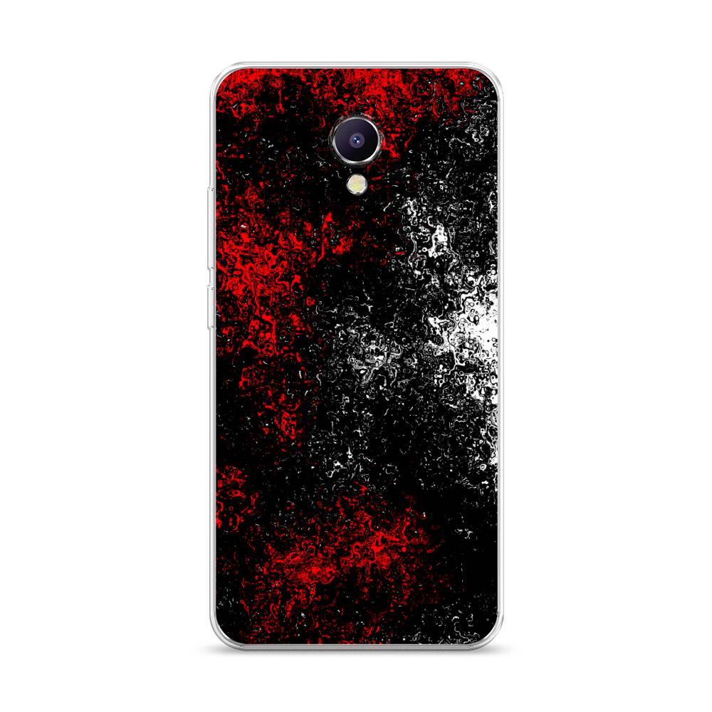 

Чехол на Meizu M5 Note "Монотипия", Красный;черный;белый, 71650-3