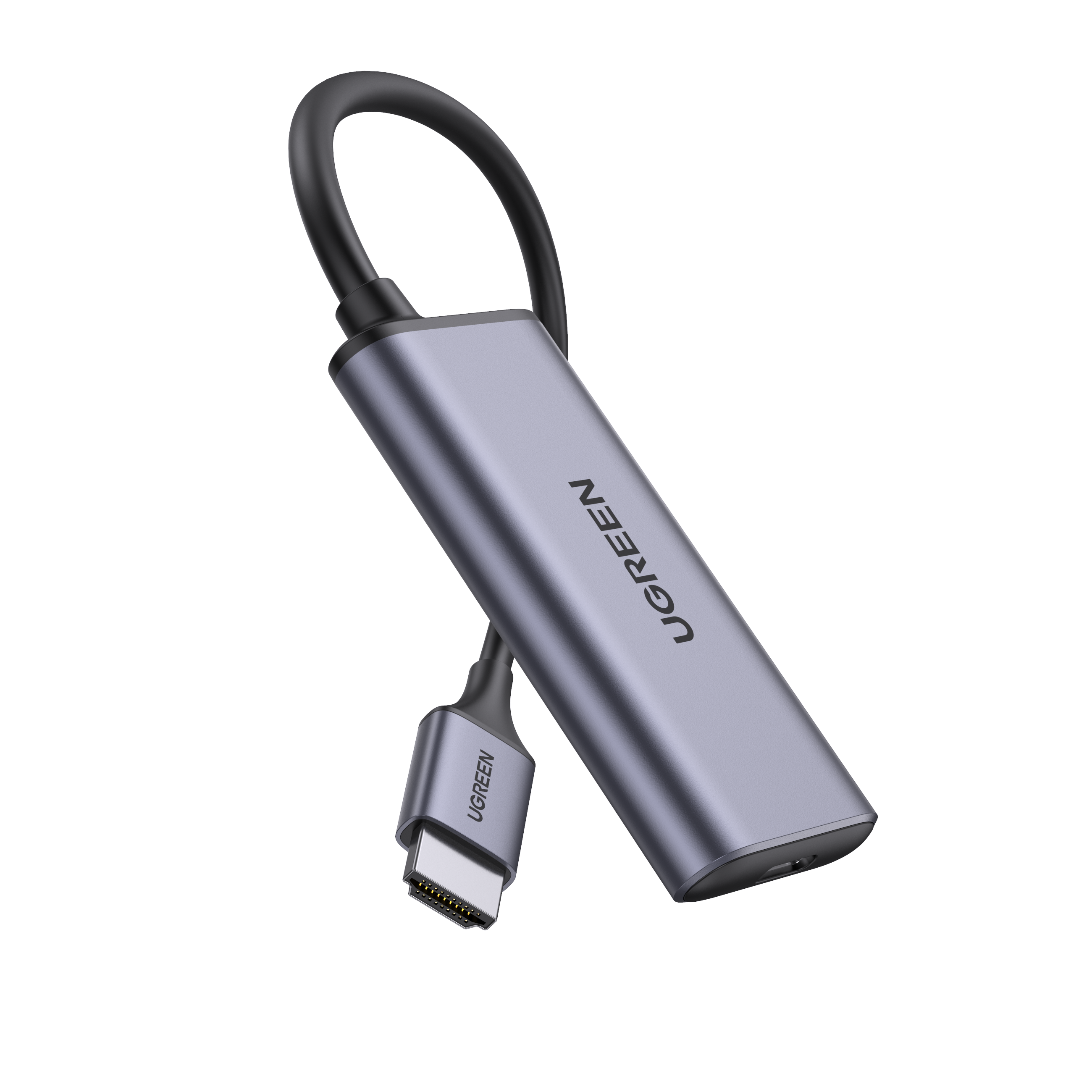 

Переходник uGreen HDMI - USB Type C вилка-розетка 0.1м (70693), Серый, CM323 (70693) HDMI to USB-C Converter. Цвет: серый
