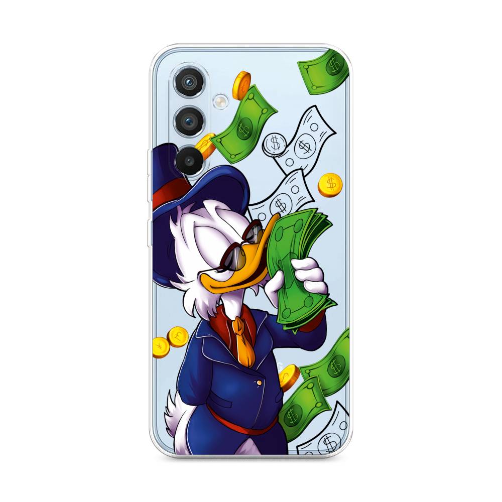 

Чехол на Samsung Galaxy A54 5G "Scrooge McDuck with Money", Синий;зеленый;белый, 2107750-6