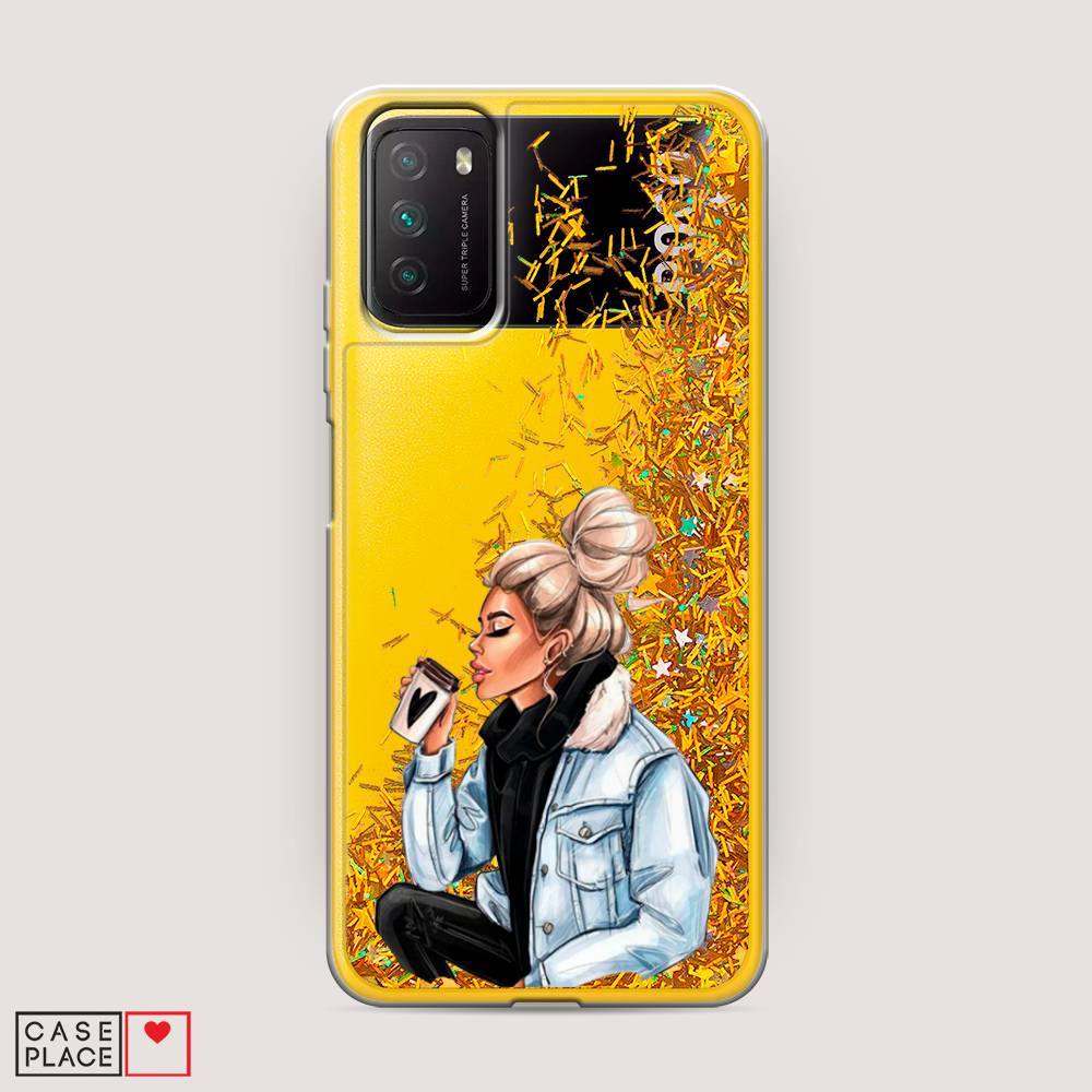 

Чехол Awog на Poco M3 "Cute girl", Разноцветный, 39590-1