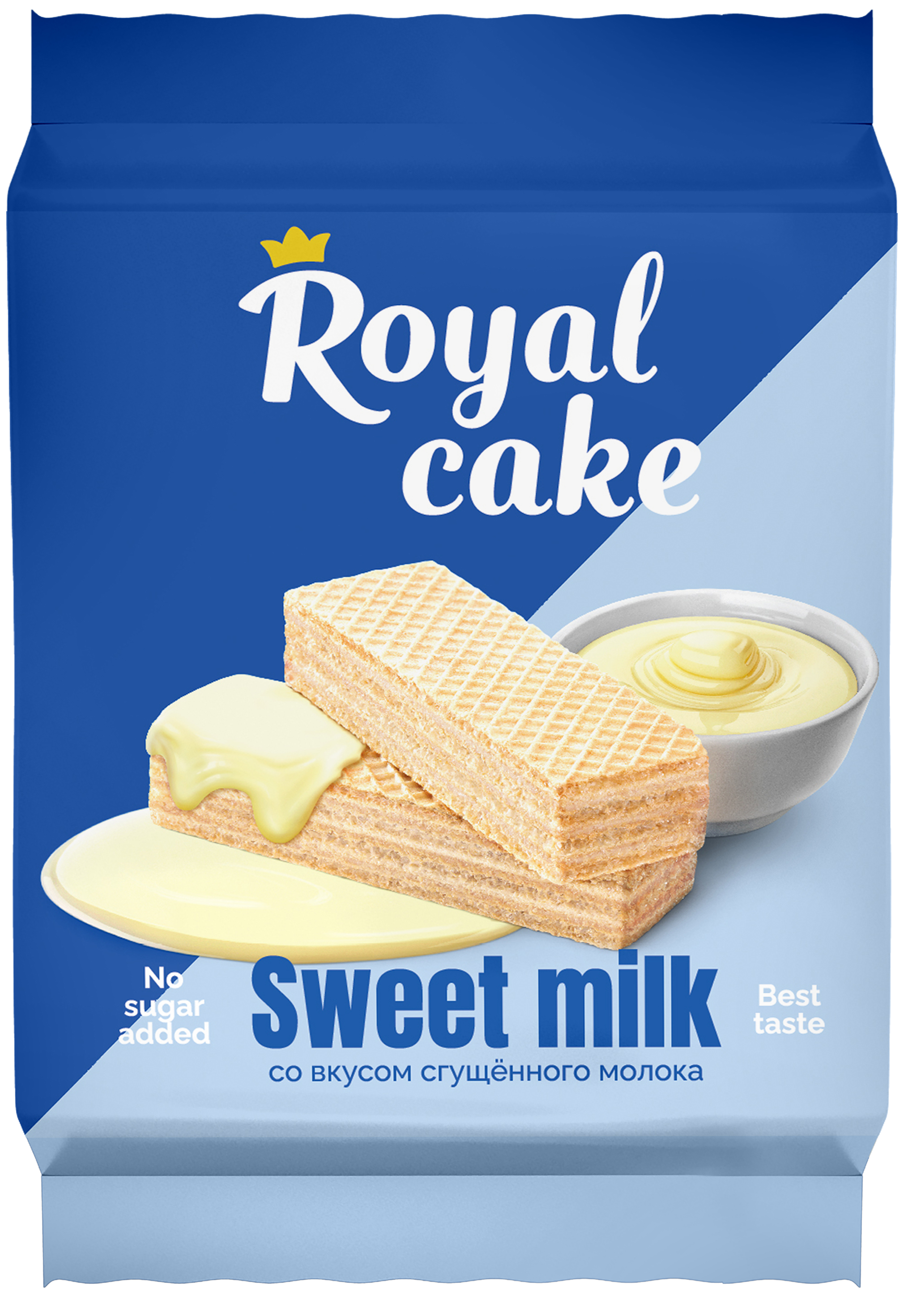 Вафли Royal сake на сорбите, со вкусом сгущённого молока, 120 г