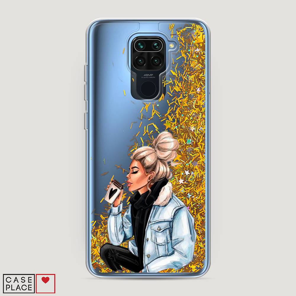 

Жидкий чехол с блестками "Cute girl" на Xiaomi Redmi 10X 4G, 38290-1