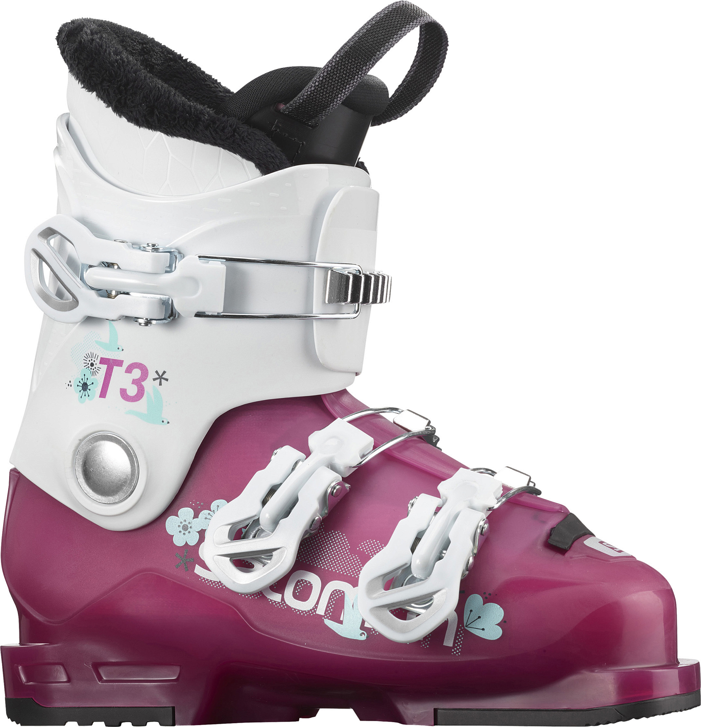 фото Горнолыжные ботинки salomon t3 rt girly 2022 pink/white, 22 см