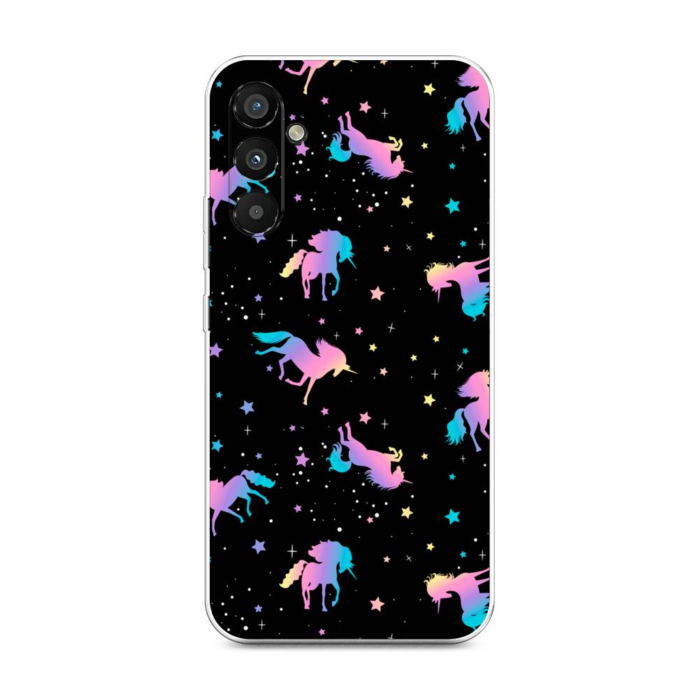 

Чехол на Samsung Galaxy A34 5G Единороги градиент, Черный;розовый;голубой, 2107850-1