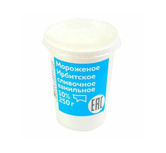 

Мороженое сливочное Ирбитское ванильное БЗМЖ 50 г