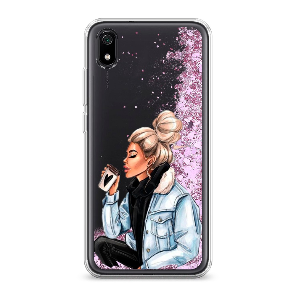 

Жидкий чехол с блестками "Cute girl" на Xiaomi Redmi 7A, 35494-1
