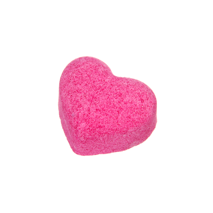 Бомбочка для ванны Сердце розовая 10 г 5 шт бомбочка для ванны любовь это 80 г ментол мята перечная