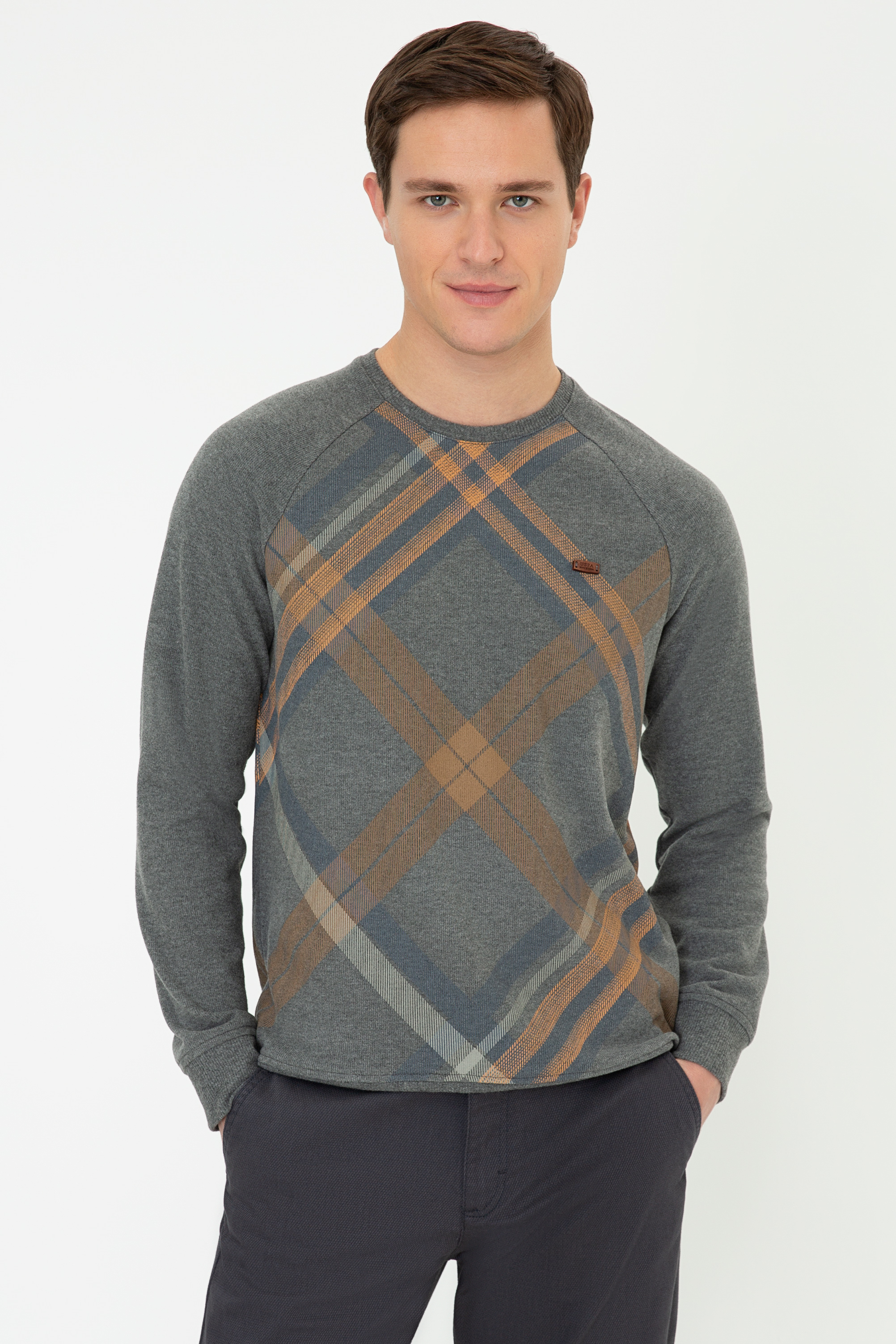 

Свитшот мужской U.S. POLO Assn. G081SZ0820HERSH серый S, G081SZ0820HERSH