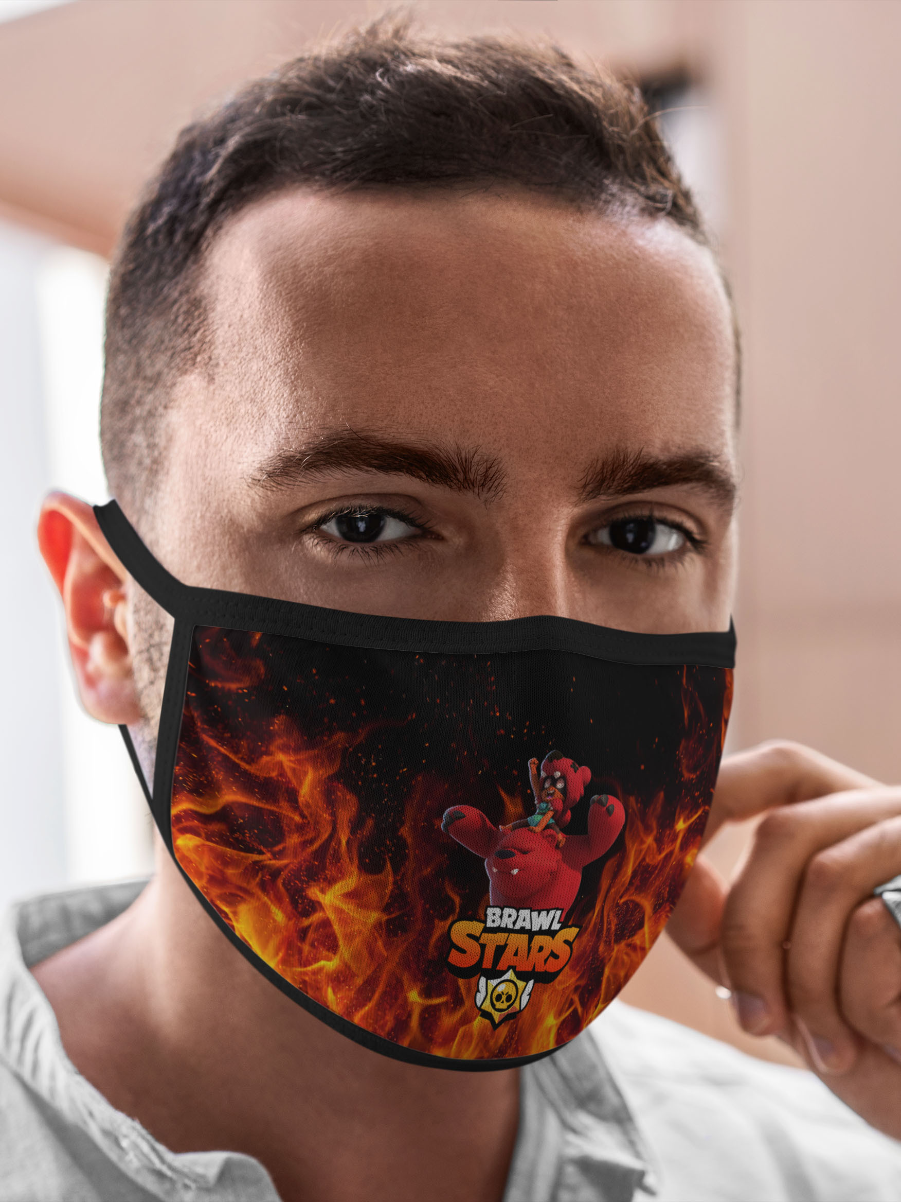 

Многоразовая маска унисекс Burnettie Brawl Stars Nita, Разноцветный, Brawl Stars Nita