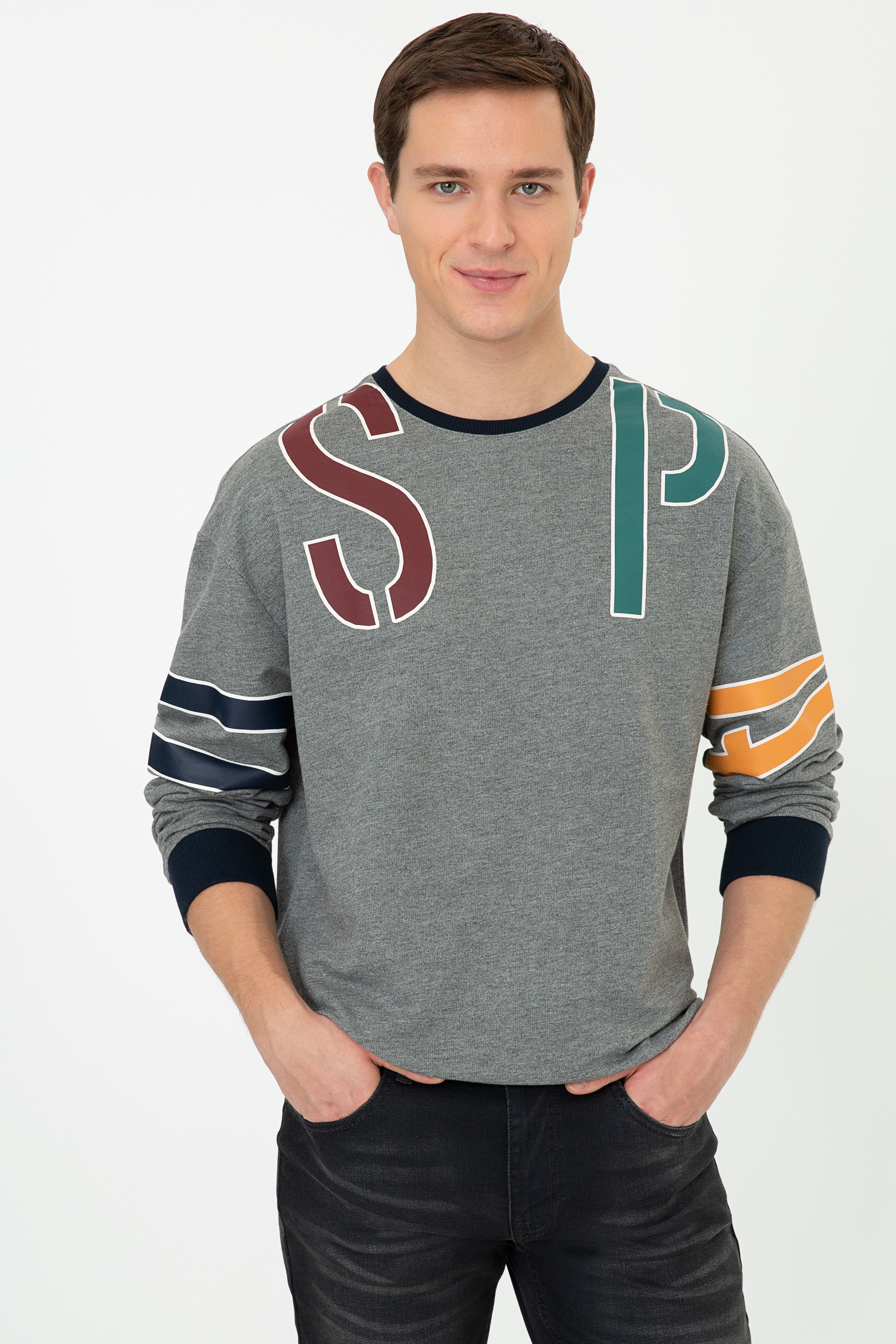 

Свитшот мужской U.S. POLO Assn. G081SZ0820LIL серый M, G081SZ0820LIL