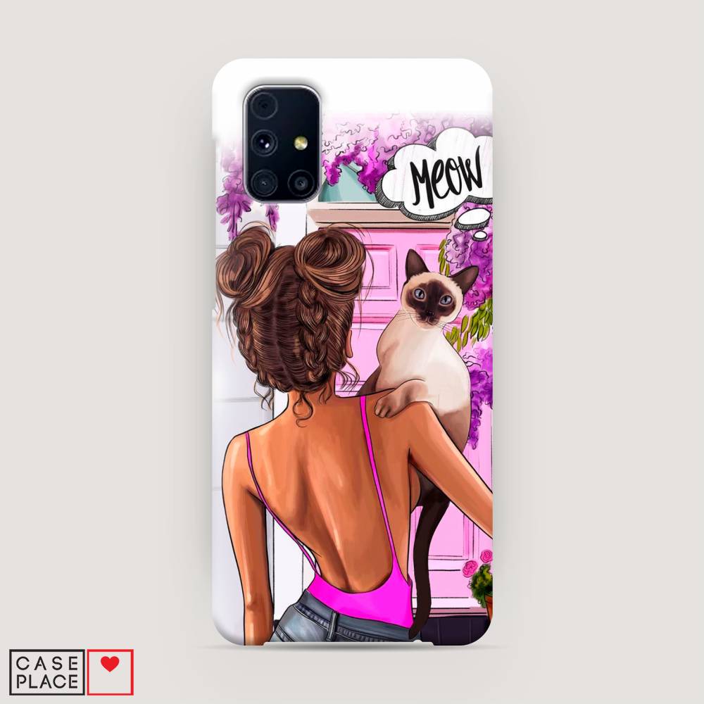 

Чехол Awog "Девушка с кошкой" для Samsung Galaxy M31s, 2101420-5