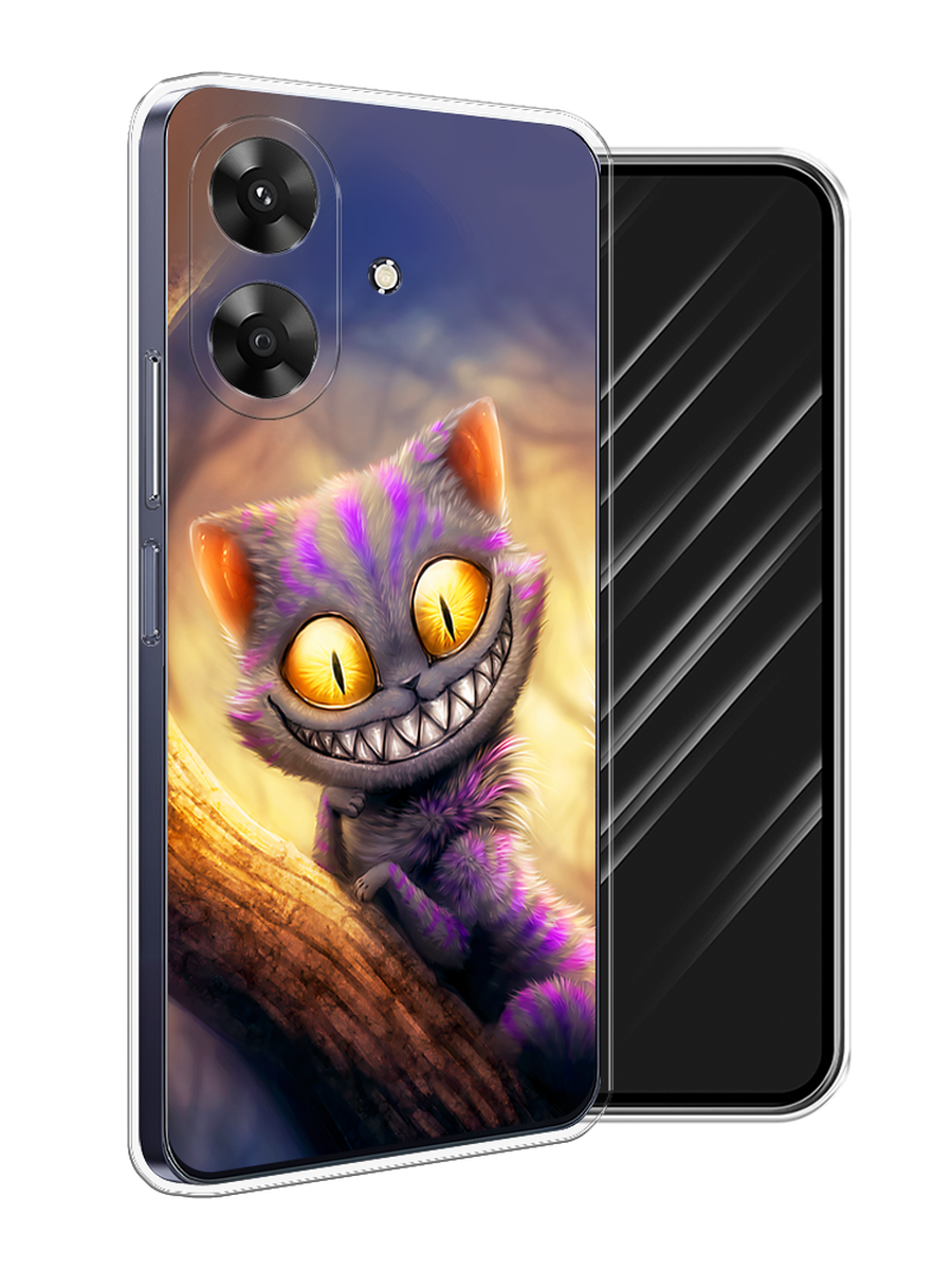 

Чехол Awog на Realme Note 60 "Cheshire Cat", Фиолетовый;желтый, 2518550-1