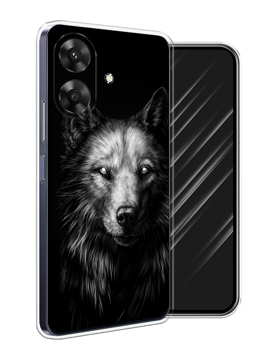 

Чехол Awog на Realme Note 60 "Волк черно белый", Серый;бежевый;белый, 2518550-1