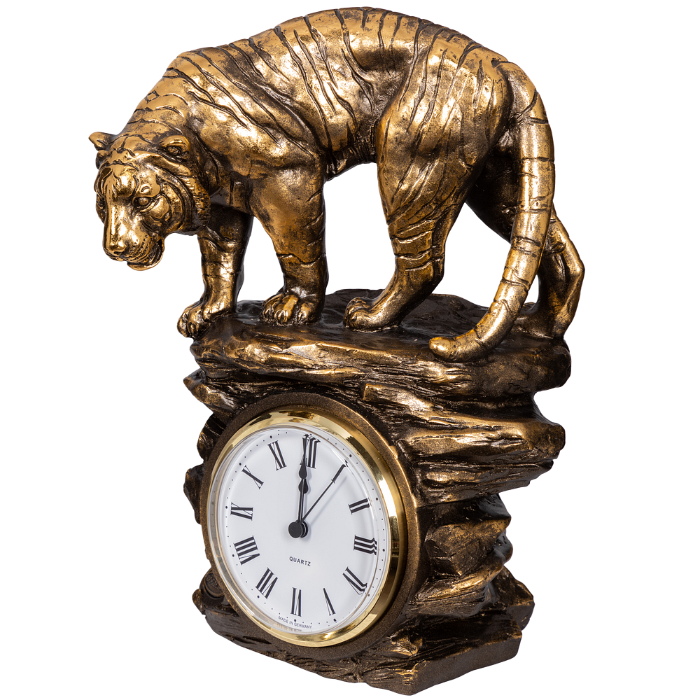 фото Часы тигр бронза bogacho