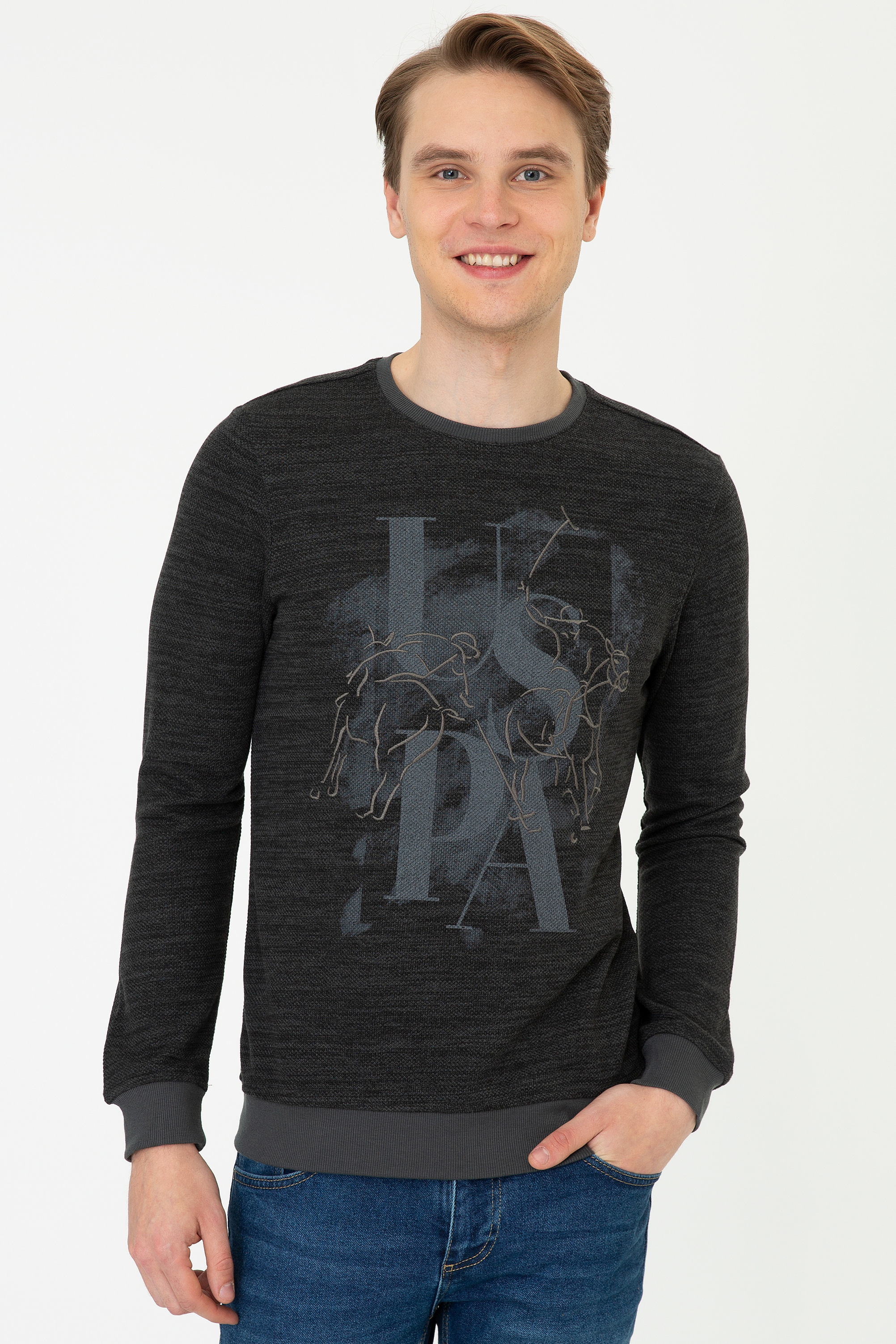 

Свитшот мужской U.S. POLO Assn. G081SZ0820PETROV серый M, G081SZ0820PETROV