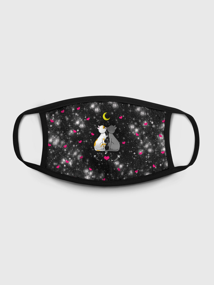 

Многоразовая маска унисекс Burnettie Кошачья Любовь, Разноцветный, Кошачья Любовь