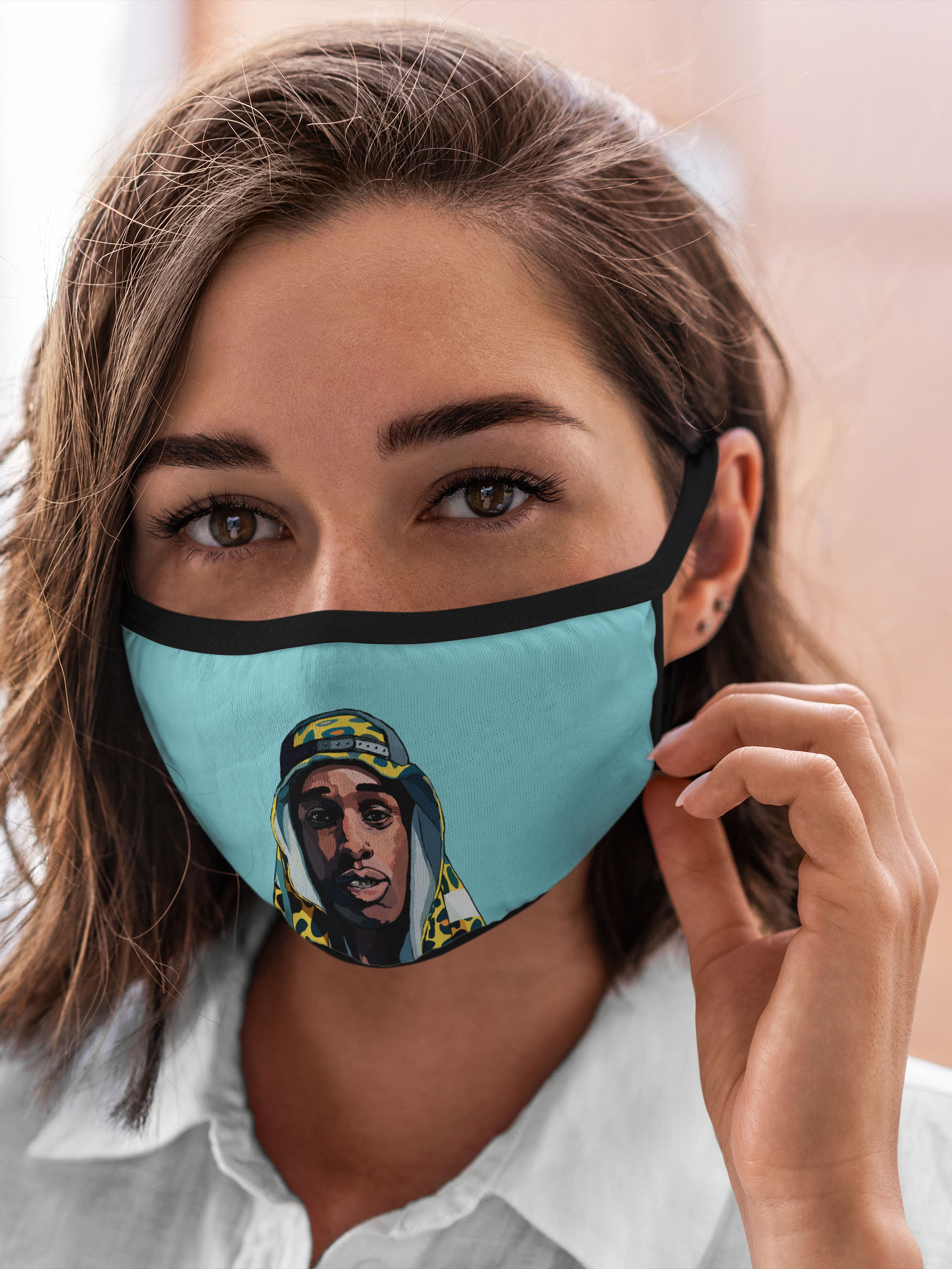 

Многоразовая маска унисекс Burnettie Зарубежные Asap Rocky, Разноцветный, Зарубежные Asap Rocky