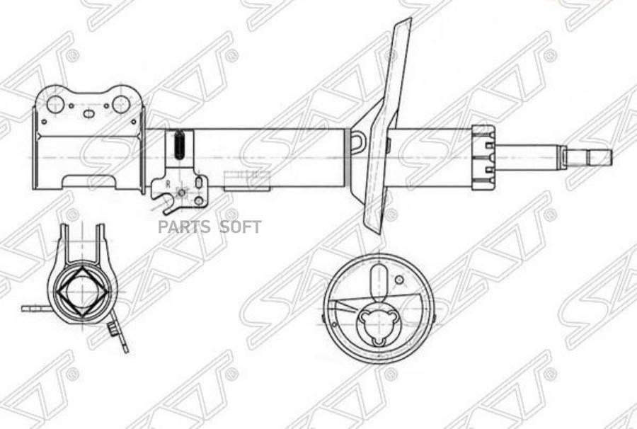 

SAT Стойка передняя TOYOTA RAV4 00-05 RH