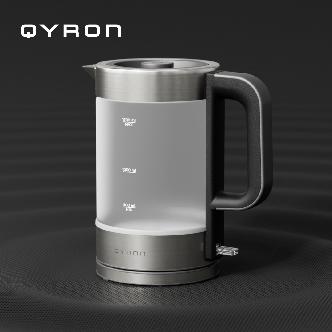 

Чайник электрический QYRON KG603 1.7 л серебристый, KG603