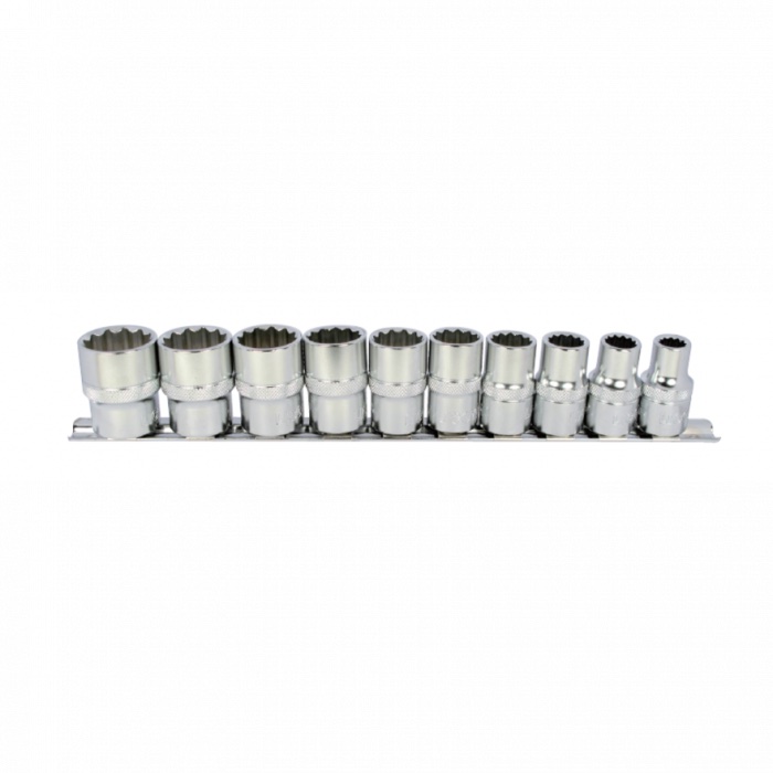 

LICOTA TBS-22105 Licota - Набор торцевых головок 1/2 6 гр. 10-24 мм 10пр. на линейке