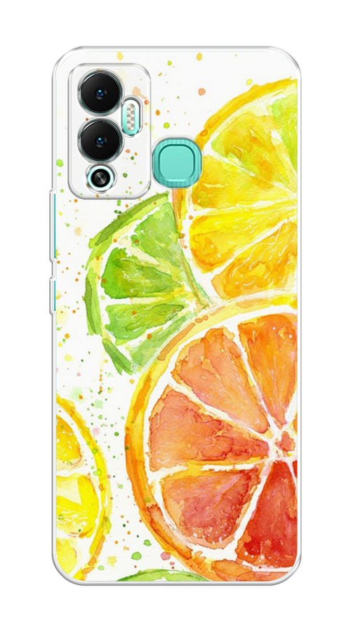

Чехол на Infinix Hot 12 Play "Цитрусовые", Белый;желтый;красный;зеленый, 3101750-1