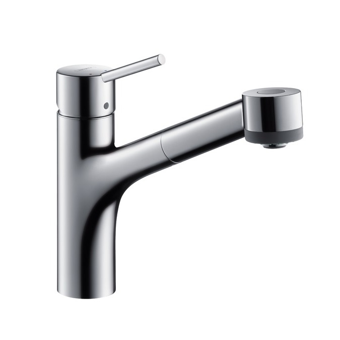 фото Hansgrohe 32841000 talis s смеситель для кухни, однорычажный, с выдвижным душем, 1/2