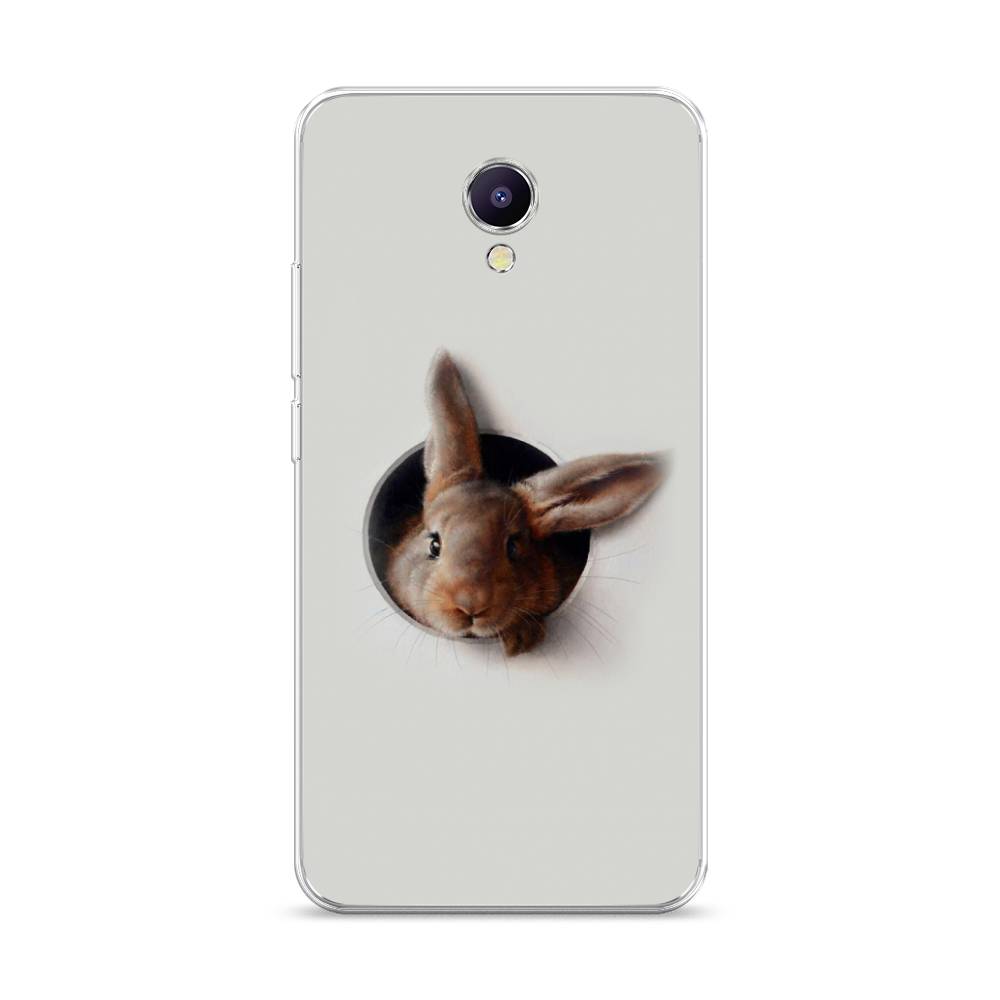 

Чехол на Meizu M5 Note "Любопытный кролик", Серый;коричневый, 71650-1