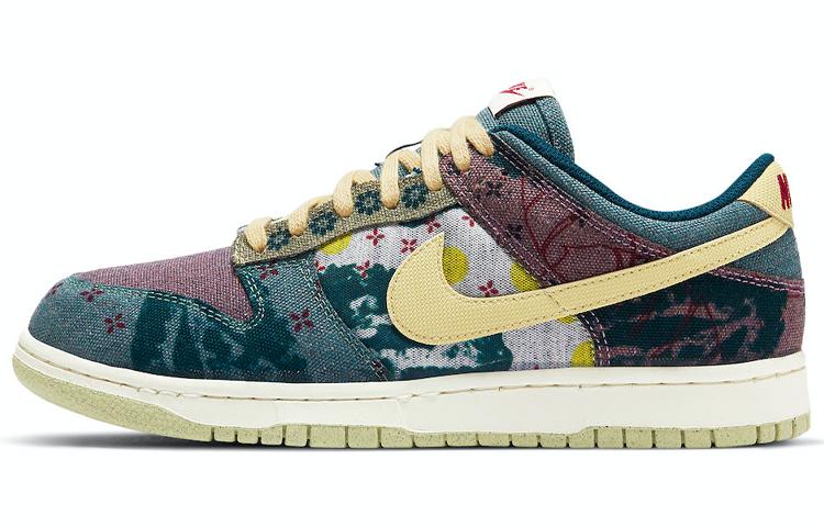 

Кеды унисекс Nike Dunk Low SP community garden синие 43 EU, Синий, Dunk Low SP community garden