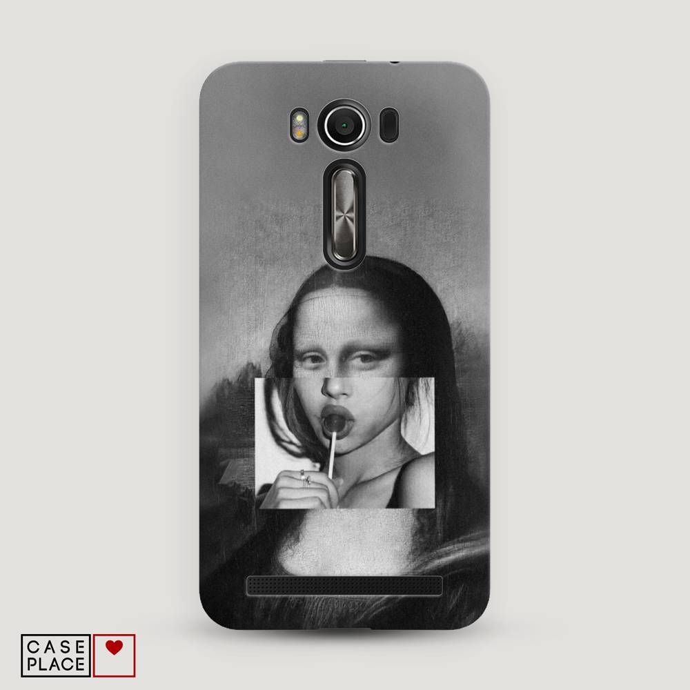 фото Чехол awog "mona lisa sucking lollipop" для asus zenfone 2 laser ze550/551kl