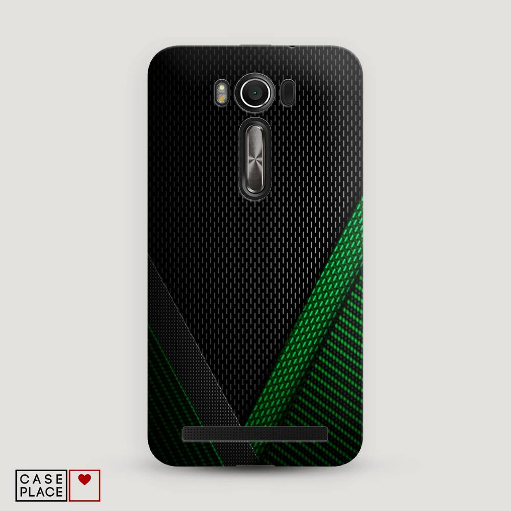 фото Чехол awog "зеленый карбон" для asus zenfone 2 laser ze550/551kl