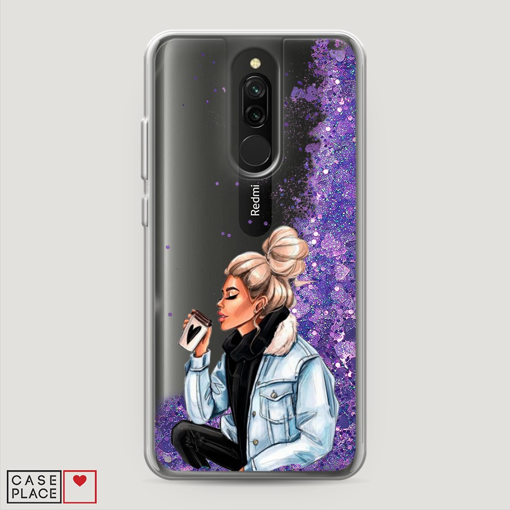 

Чехол Awog на Xiaomi Redmi 8 "Cute girl", Разноцветный, 37192-1