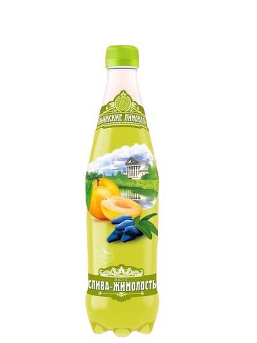 Газированный напиток Ильинские лимонады слива-жимолость 0,48 л