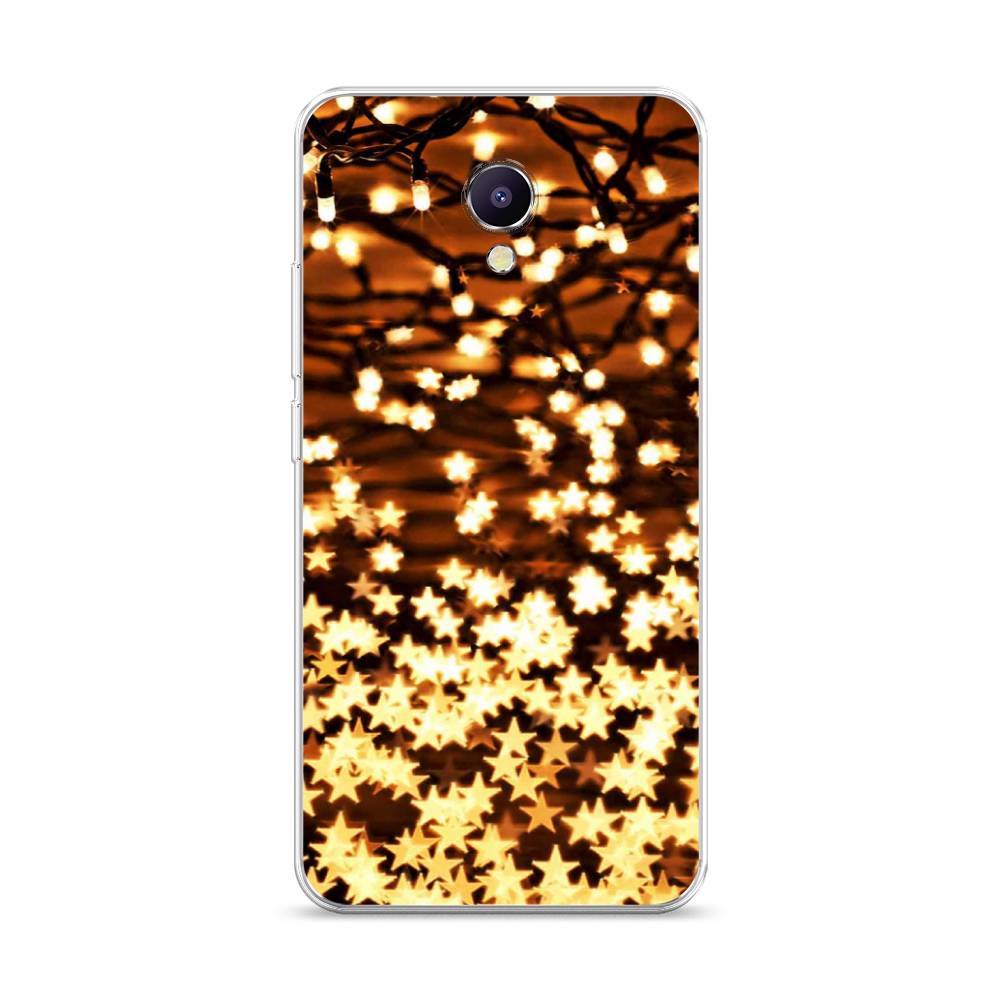 

Чехол на Meizu M5 Note "Новогодняя гирлянда", Золотистый, 71650-5