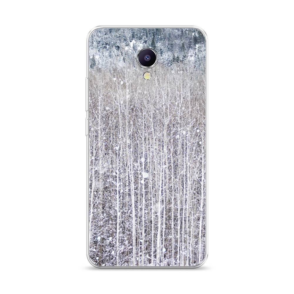 

Чехол на Meizu M5 Note "Снежный лес", Бежевый;серый;белый, 71650-5