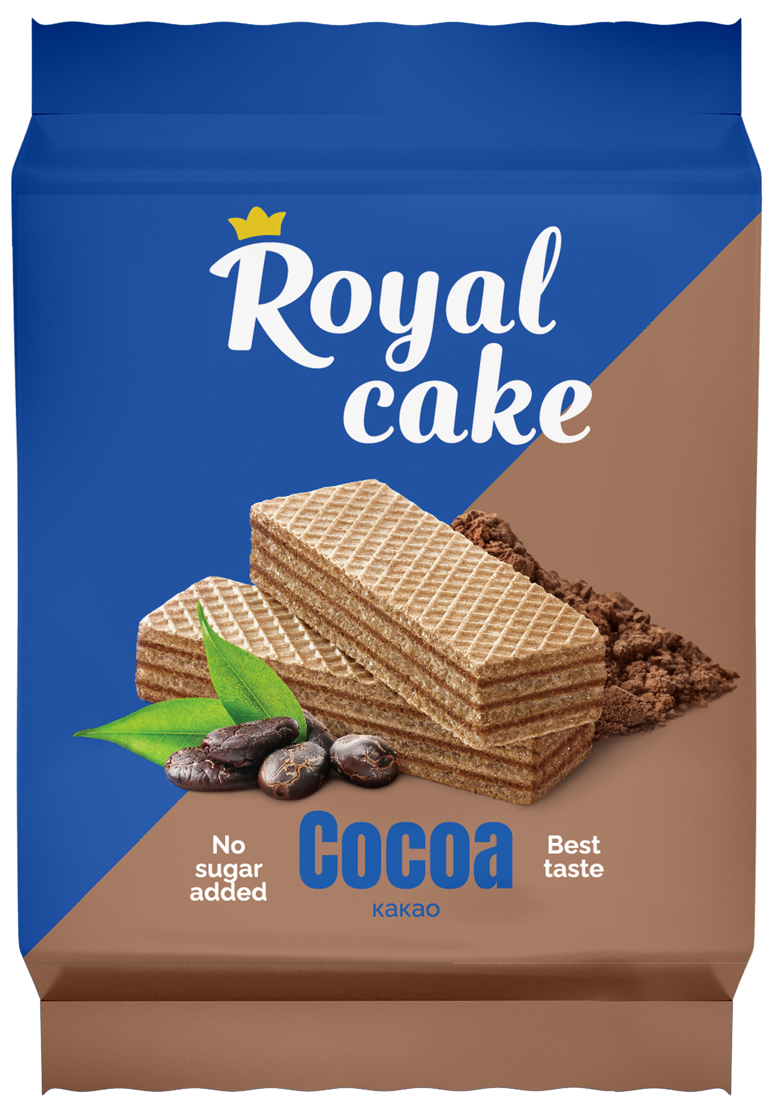 Вафли Royal сake на сорбите, с какао, 120 г